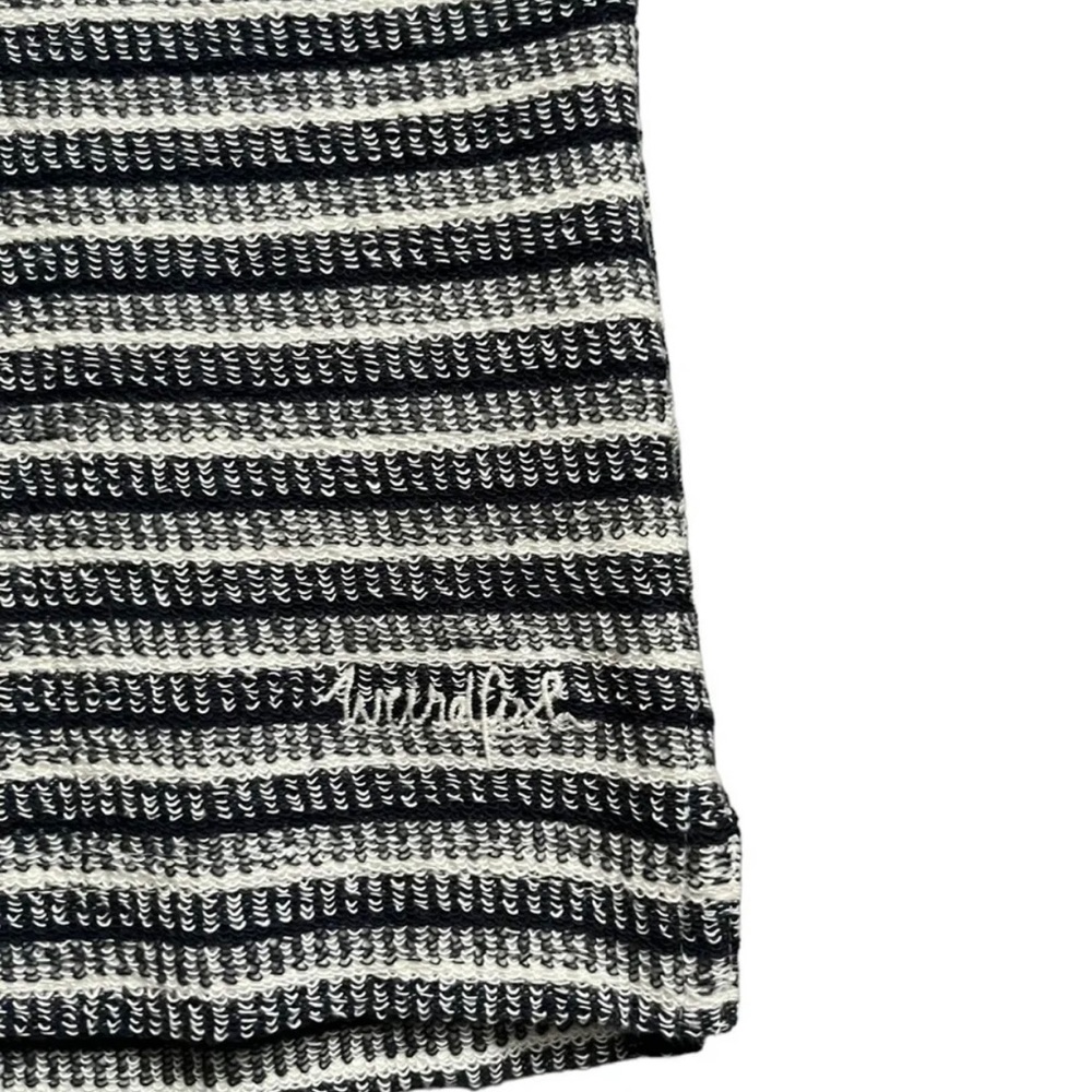 Weird Fish Jumper Womens Size 12 UK Striped With Button Accents - Picture 2 of 9